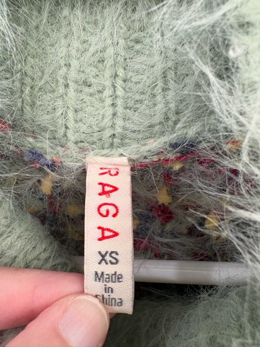 Anthropologie Raga Oversized Boucle Knit Mock Neck Sweater Size XS - Picture 2 of 16
